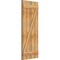 Ekena Millwork Joined Board-n-Batten Shutters w/Z-Bar, Rough Sawn Western Red Cedar, 21 1/2W x 53H, PR RBJ06Z21X053RWR - alternate 2